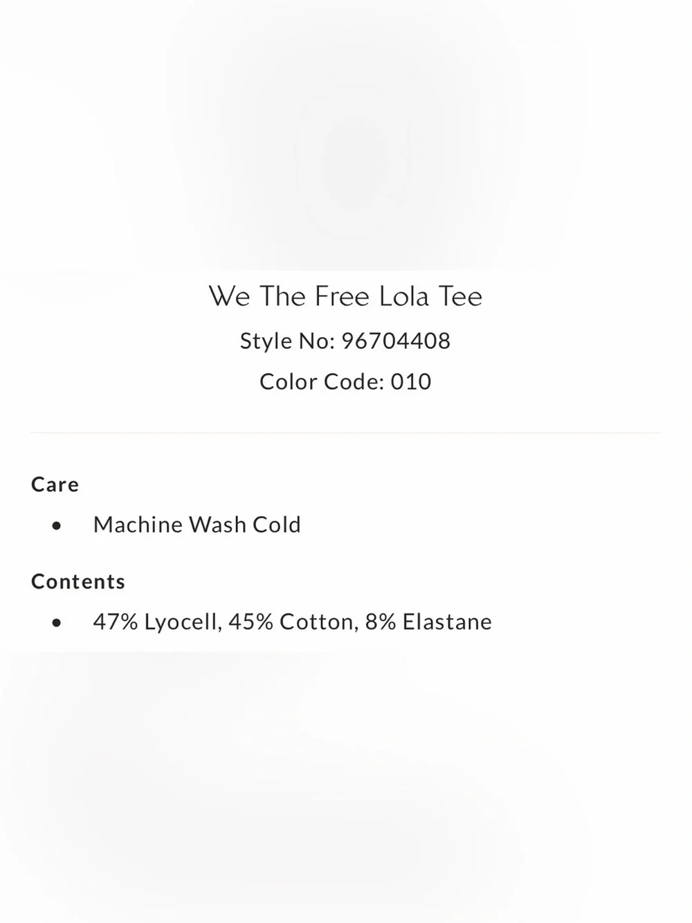 We the Free Lola Top NWOT